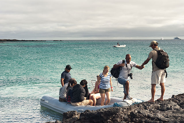 Galapgos islands dry landing