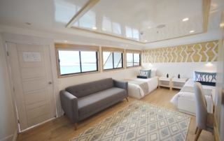 Matrimonial upper deck with sofa bed | Sea Star Suite